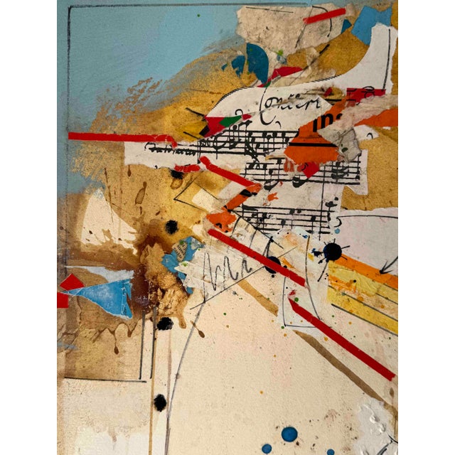 Contemporary Sam Middleton, 83 Stormy Weather, Collage and Mixed Media on Paper For Sale - Image 3 of 6