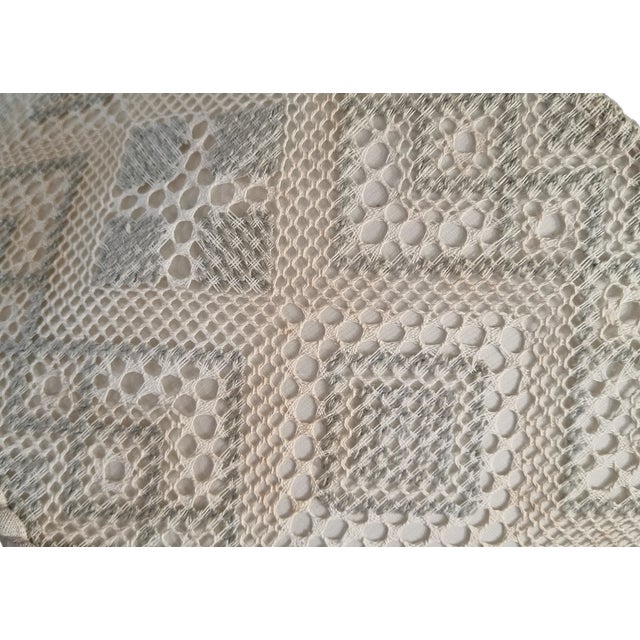 1960s Mid Century Modern Pendant in Linen and Lace Sweden For Sale - Image 6 of 6