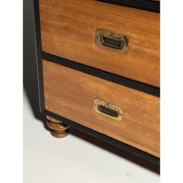 Antique Campaign Chest of Drawers, 1800s For Sale - Image 15 of 18