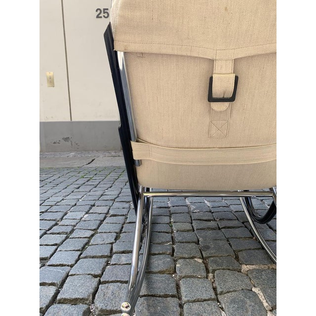 Mid-Century Nonna Patchwork Rocking Chair by Paul Tuttle for Strässle, 1980s For Sale - Image 11 of 18