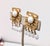 Metal Vintage 1960s Signed Napier Asian Inspired White Drops Clip Earrings For Sale - Image 7 of 9
