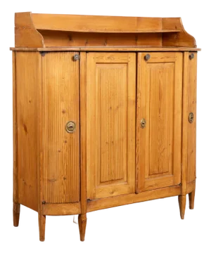 Early 19th Century Swedish Pine Sideboard Cabinet