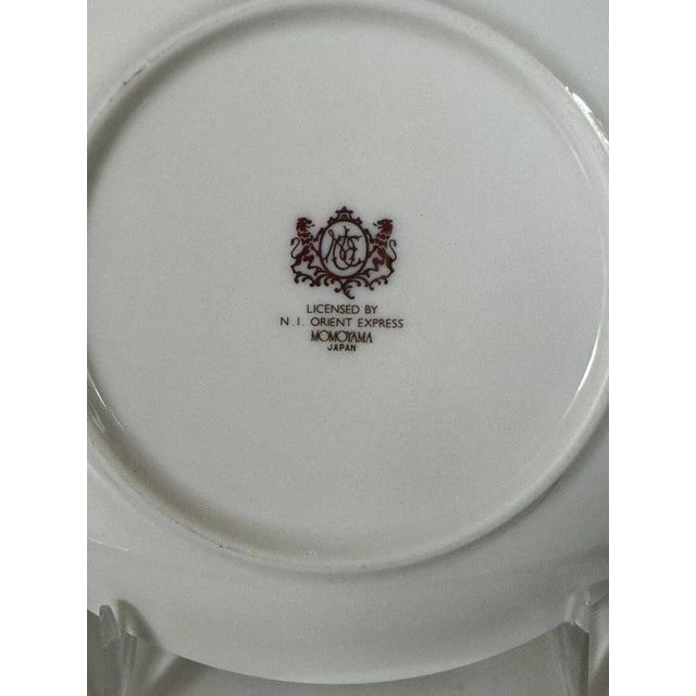 Traditional Vintage Orient Express Dessert Plate For Sale - Image 3 of 4