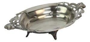 French Art Nouveau Tray in Silver Metal, 1890s