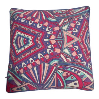 Emilio Pucci Kaleidoscope Throw Pillow For Sale