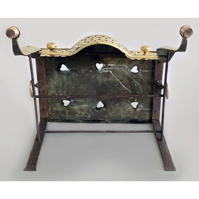 Late 18th Century Brass and Iron English Footman Trivet For Sale - Image 5 of 7