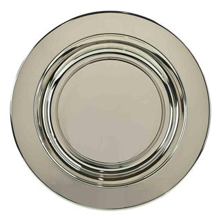 Vintage Silver Plated Centerpiece Serving Plate, Italy, 1970s For Sale