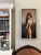 Contemporary Twilight by Beth Sistrunk | Oil on panel Portrait of a woman in a golden dress with a serene expression. For Sale - Image 3 of 10