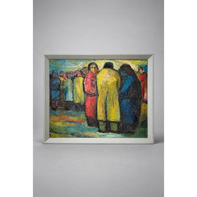 Frans Minnaert, Figurative Composition, Oil Painting on Panel, Framed For Sale - Image 6 of 6