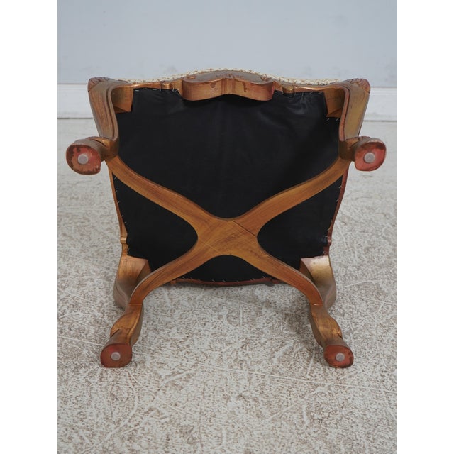 Set of 6 Venetian Style Gold Finish Dining Room Chairs For Sale - Image 12 of 12