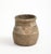 Two small ancient Chinese pottery jar vessels. Striations of colors. Taller: 3" H x 2.25" diameter Smaller: 2.5" H x 2"...