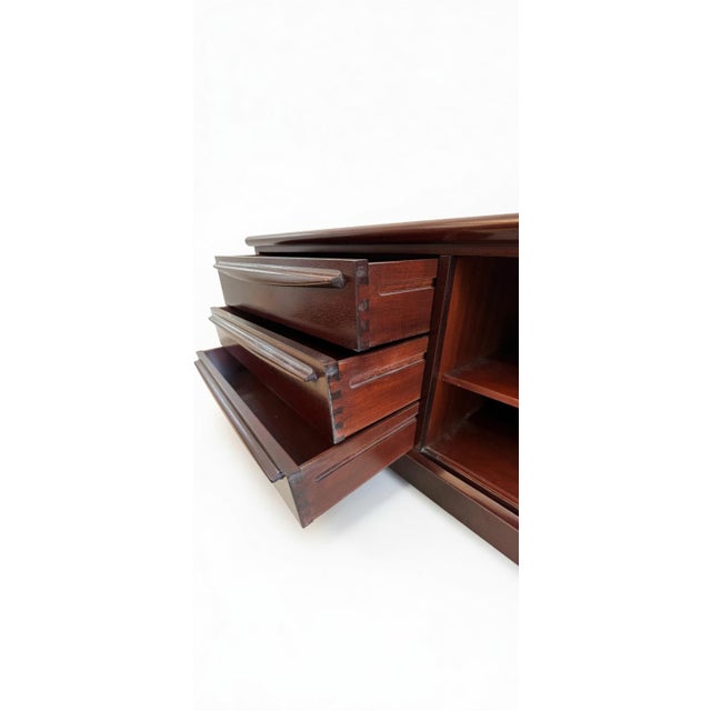 Bernhard Pedersen Danish Teak Credenza | Vintage Scandinavian Sideboard Exceptional vintage Bernhard Pedersen & Søn Danish...