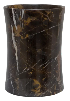Black & Gold Marble Waste Bin