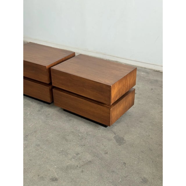 1990s 1990s Post Modern Stacked Nightstands - Pair For Sale - Image 5 of 12