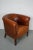 Brown Vintage Dutch Cognac Colored Leather Club Chair For Sale - Image 8 of 18