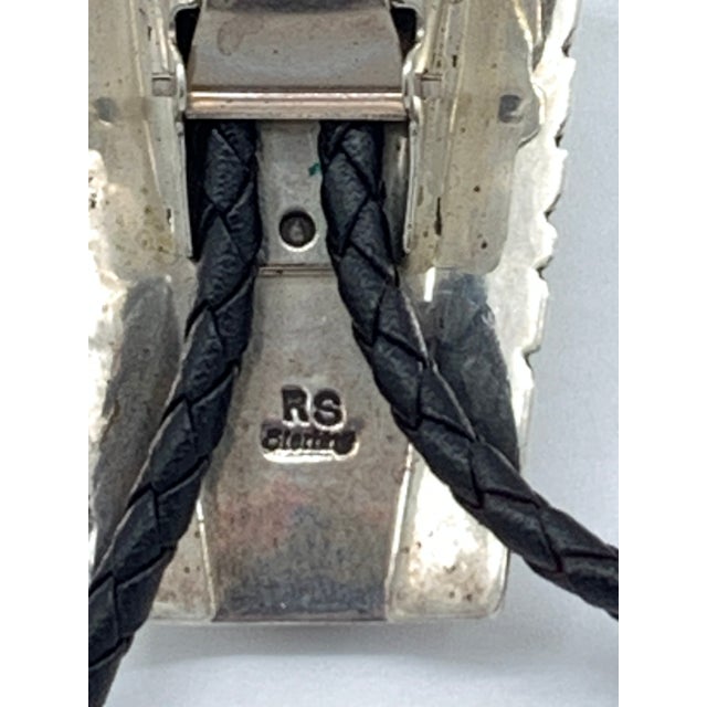 Metal Roger Skeet Jr Sterling Silver Bolo Tie For Sale - Image 7 of 7