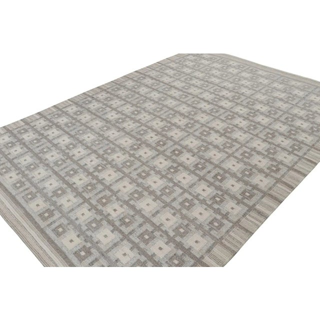 A smart 10x14 Swedish style kilim from our award-winning Scandinavian flat weave collection. Handwoven in wool & undyed...