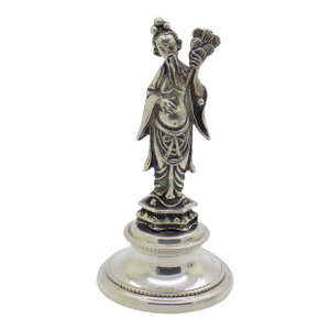 Vintage Italian Handmade Genuine Silver Chinese Sage Immortal Statue Figurine