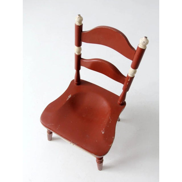 Vintage Kid's Ladder Back Chair For Sale - Image 11 of 11