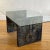 Mid 20th Century Brutalist Glass Top Dining Table - Manner of Adrian Pearsall / Paul Evans For Sale - Image 5 of 12