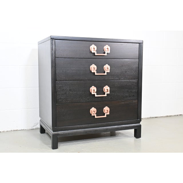 Mid-Century Modern Landstrom Ebonized Mahogany Bachelor Chest For Sale In Las Vegas - Image 6 of 11