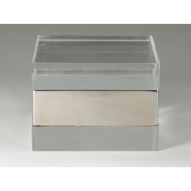 Vintage Hollywood Regency Steel Box by Alessandro Albrizzi, 1970, in Flawless conditions. Designed 1970 to 1979 I have...