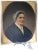 Paint Antique Primitive Oil Painting, Portrait of a Lady in Lace For Sale - Image 7 of 9