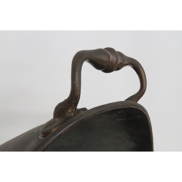 Fireside Copper Helmet Coal Bucket Flared Scuttle With Carrying Handles 5126b For Sale - Image 10 of 17