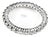 Late 20th Century Size 6.5 14K White Gold Diamond Eternity Wedding Band Ring For Sale