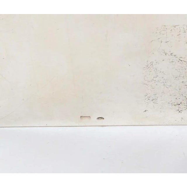 Silver Late 20th Century Bulgari, Italian Silver & Etched Glass Sculpture in Original Fitted Leather Box For Sale - Image 8 of 10