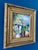 Mid- Century Framed Vintage Mediterranean Coastal Village Oil Painting For Sale - Image 4 of 18