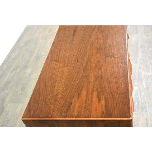 1960s Refinished Lane Perception Walnut Dresser For Sale - Image 5 of 11