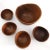 1970s Teak Wood Curved Salad Bowl Set, 5 Pieces For Sale - Image 9 of 11