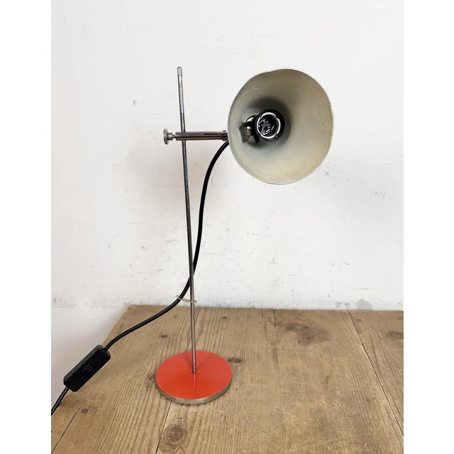 Vintage Red Table Lamp, 1970s For Sale - Image 11 of 16