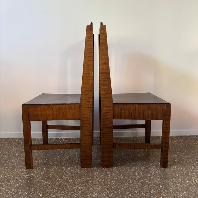 Art Deco Dutch Chairs and Table, 1930s, Set of 34 For Sale - Image 3 of 13