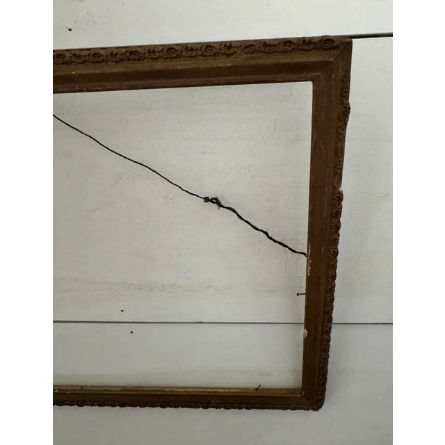 Rare Early 1900s French Louis XVI Gilt Frames, Pair — Authentic Patina For Sale In Detroit - Image 6 of 6