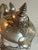 Vintage 1980s Glass and Pewter Handle with Lid detailed grape vine motif, made in Italy is a stylish and elegant piece of...