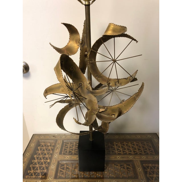 Curtis Jere Style Brutalist Table Lamp | Chairish