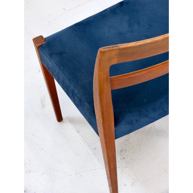 Brown Mid-Century Modern Swedish Teak Dining Chairs by Nils Jonsson for Troeds, 1960s, Set of 4 For Sale - Image 8 of 10