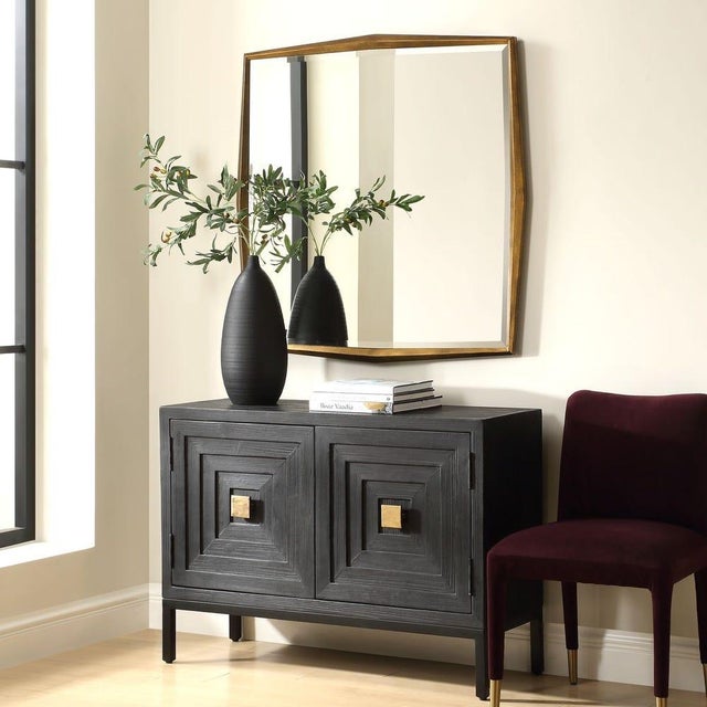 Not Yet Made - Made To Order Point Square Gold Mirror-New For Sale - Image 5 of 6