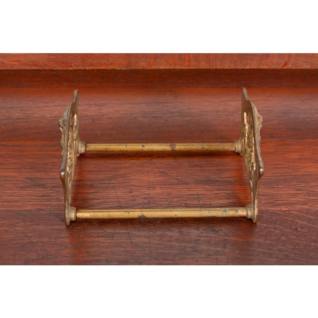 Early 20th Century Antique Art Nouveau Bronze Owl Expandable Book Rack, Circa 1910 For Sale - Image 5 of 12