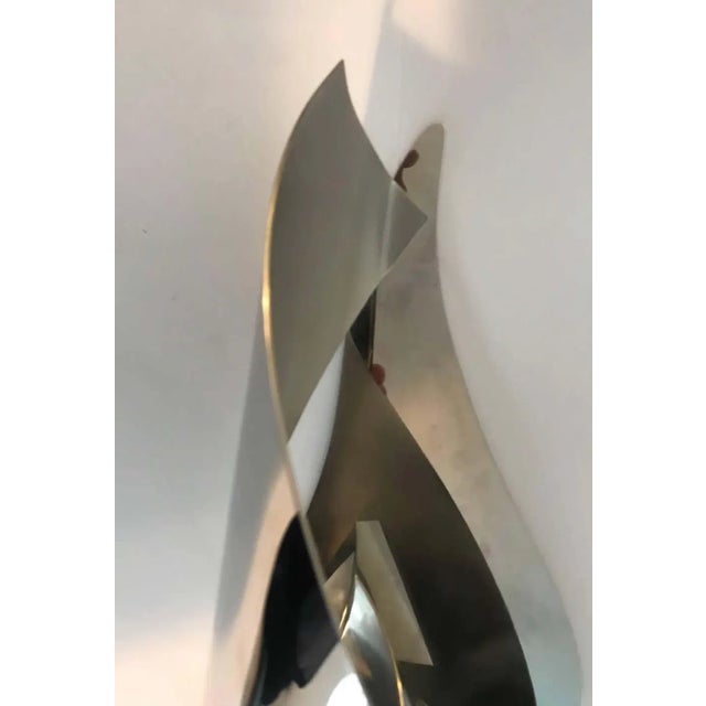 1970s Charles French Chrome Flame Wall Light For Sale In New York - Image 6 of 8