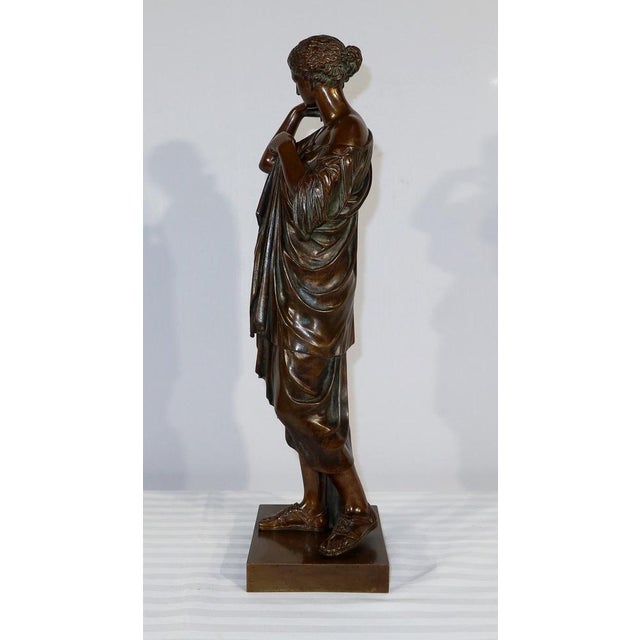 C. Sauvage after Praxitèle, Diane de Gabies, Early 1800s, Bronze For Sale - Image 14 of 18