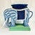 Vintage Home is pleased to offer this late Mid Century Wicker Elephant that has been painted by American artist Jen Lee.,...