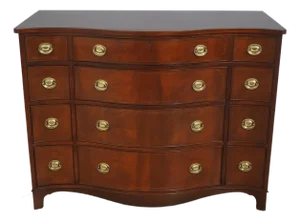 Baker Historic Charleston Mahogany Bow Front Dresser