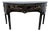 Hollywood Regency Chinoiserie Demilune Sideboard Console Table Server For Sale