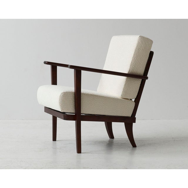 Mid-Century Modern Bouclé Armchairs by Miroslav Navratil, 1970s, Set of 2 For Sale - Image 3 of 13
