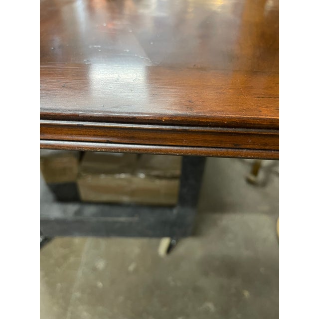 Emanuel Morez English Traditional Hand Made Chadwick Extension Oval Dining Table For Sale - Image 15 of 17