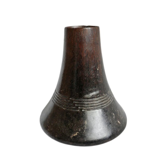 Vintage Tribal Ankole Tutsi Hima Wood Milk Pot For Sale - Image 4 of 4