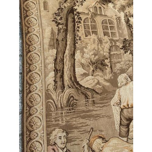 Textile Vintage French Aubusson Style Jacquard Tapestry, 1940s For Sale - Image 7 of 18